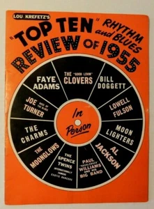 Top Ten Rhythm and Blues Review de 1955 Program Clovers/Joe Turner/Charms! - Imagen 1 de 11