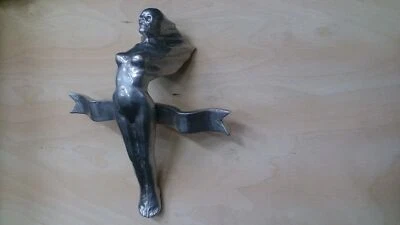 LADY DEATH MOTORCYCLE MASCOTE.WCC Style, hood ornament , ALUMINUM - Imagen 1 de 4