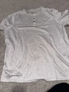 Apt 9 Mens Ivory Cream Basic T Short Sleeve Tshirt Size 2XB - Picture 1 of 2