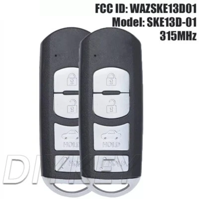2 WAZSKE13D01 Smart Keyless Remote Key Fob for Toyota Yaris 2017 2018 2019 2020 Foto 1 de 4