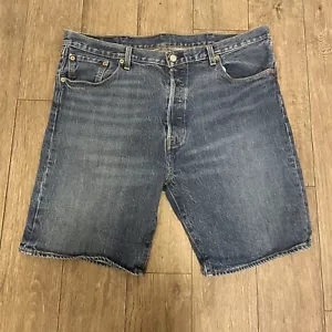 Jeans Levi's 501 pantaloncino uomo W38 L9 blu bottoni fly denim - Foto 1 di 7