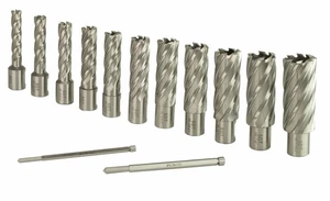 Steel Dragon Tools® 13pc. High Speed Steel HSS Annular Cutter Kit 2" Depth - Picture 1 of 9