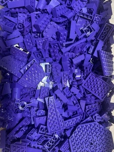 Bulk lot of 100 PURPLE LEGO Pieces Bricks Blocks Slopes Plates - Picture 1 of 3