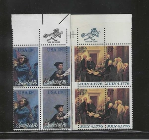 US SCOTT 1629-31 & 1691-94 TWO OLDER MR ZIP BLOCKS OF 4 MNH TAKE A LQQK ! - Picture 1 of 1