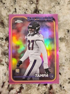 2024 Topps Chrome Pink Refractor TJ Tampa #255 Rookie RC - Picture 1 of 2