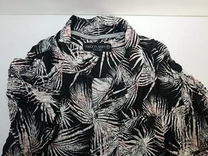 Free Planet Mens Large Hawaiian Button Up Shirt Short Sleeve - Picture 1 of 6