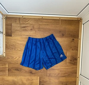 Adidas Pantaloncini Calcio Attrezzatura Calcio Vintage Taglia L/48 D7 Blu - Foto 1 di 6