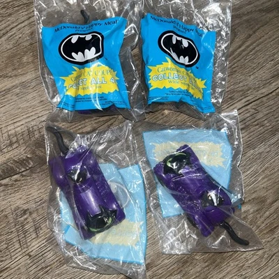 LOTE DE 4 1991 McDonald's Happy Meal Juguete "Batman" Catwoman Gato Cupé De Colección Foto 1 de 4