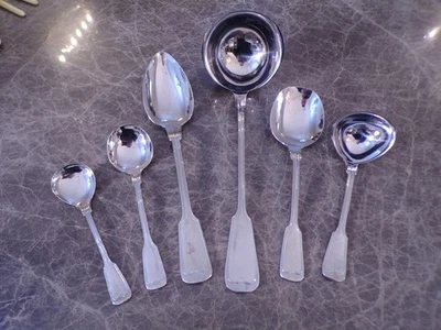 WMF AUGSBURGER FADEN Satz 6 Vorleger Vorlegeteile in Cromargan TOP - Bild 1 von 4