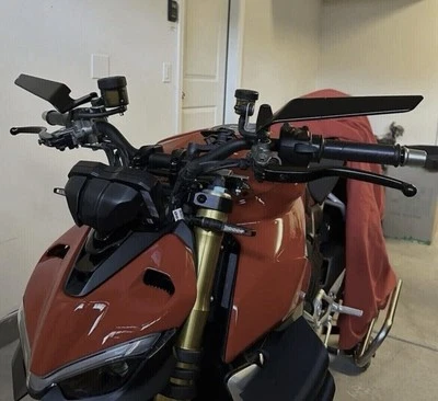 Specchietti Stealth in Alluminio Per Ducati Streetfighter V2 - V4 - V4s - Bild 1 von 4