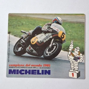 Michelin Campione Del Mondo 1981 Sticker Adesivo Anni 80 Vintage  - Picture 1 of 2