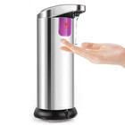 Touchless Handsfree Auto Soap Dispenser 250ml Stainless Sensor Bathroom Kitchen