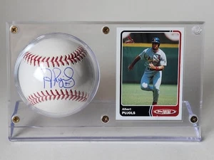 Albert Pujols Signed Mlb Baseball W/Case & Card Los Angeles Angels - Beckett  - Picture 1 of 3
