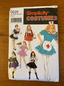 Uncut Simplicity 0639 Sewing Pattern Misses 6-8-10-12 Nurse Maid WaitressCostume - Picture 1 of 3
