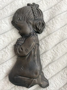 Gilde Handwerk "Betender  Mädchen " H:ca.23cm Wandmontage - Bild 1 von 5