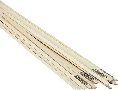 1/16" x 1/4" x 24" Basswood Strips (20) - Image 1 of 2