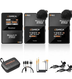 New Sealed In Box! COMICA BoomX-D Pro D2 Wireless Mics 2.4G; Cam/Phone/computer - Picture 1 of 12