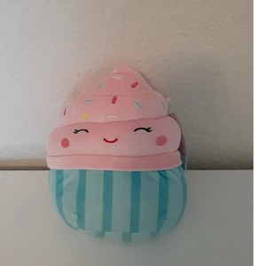 Squishmallows Diedre der Cupcake rosa blau NEU ca. 7 Zoll - Bild 1 von 4