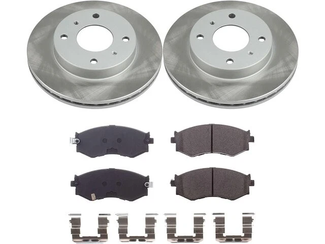 Kit de pastillas de freno delanteras y rotor para Nissan 240SX 1989-1994 1990 1991 1992 NW415ZJ Foto 1 de 1