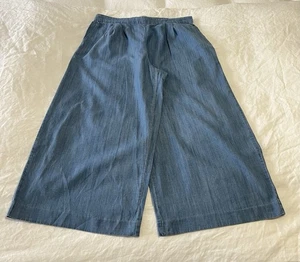 J. Crew | Damen 12 | blaue Chambray Culotte | leichtes weites Bein zum Überziehen - Bild 1 von 9