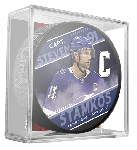 NHL Captain Series Steven Stamkos #91 Tampa Bay Lightning Souvenir Hockey Puck Cover