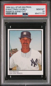 1984 Don Mattingly PSA 10 RC All-Star Game Inserts Rarest POP 21 Rookie Card GEM - Picture 1 of 5
