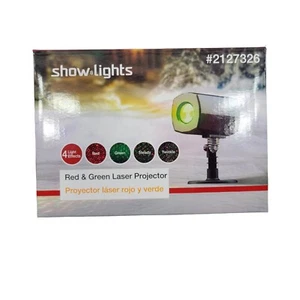Show Lights Red & Green Laser Projector Red Green Steady Twinkle 2127326 NEW - Picture 1 of 4