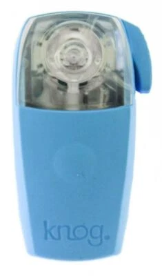 KNOG BOOMER '12 Light Blue 1 RED LED Bike Rear Light 7 Lumen 4 Mode 600m NEW - Image 1 of 4