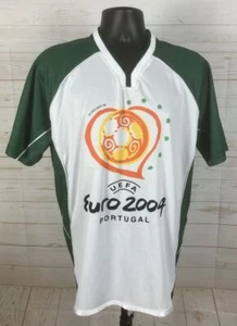 Vintage UEFA Euro 2004 Portugal Soccer Jersey Size Large Pre Owned - Picture 1 of 7