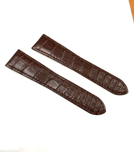 Cartier Calibre De Cartier 3299 Brown Alligator Deployment Band Strap 24 x 18mm - Picture 1 of 5