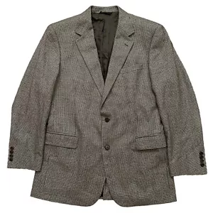 Chaqueta Blazer Brooks Brothers Para Hombre 44L Loro Piana Tela Lana Pata de Gallo Gris - Imagen 1 de 6