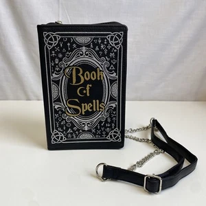 Espíritu Halloween Libro de Hechizos Bandolera Cartera Bolso de Mano Bruja Gótica Mística - Imagen 1 de 7