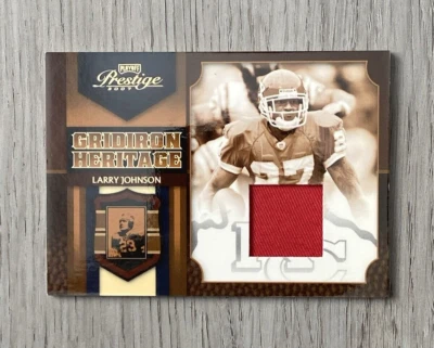 2007 Playoff Prestige Gridiron Heritage Jersey | Larry Johnson | /50 | #GH-3 - Image 1 of 4
