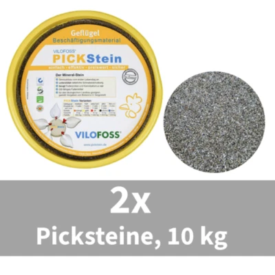 Vilofoss Pickstein hart, 2 x 10 kg Mineralfuttermittel für Geflügel - Bild 1 von 4