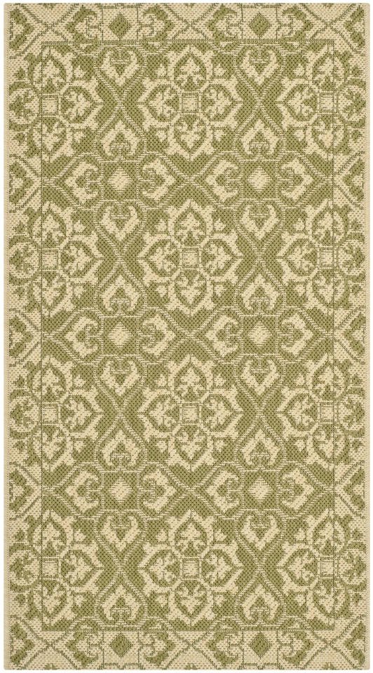 Safavieh Indoor / Outdoor Green / Cream Area Rugs - CY6550-24 - Image 1 of 1