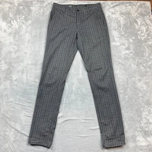 Adriano Goldschmied AG The Marshall Slim Trouser Gray Stripe Chino Pants Sz 30R - Picture 1 of 15
