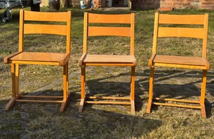 DDR Kinderstuhl Holzstuhl 60er Jahre - Kindergarten, Krippe Seltener Stuhl 2 vHd - Bild 1 von 6