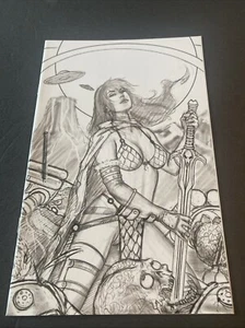 MARS ATTACKS RED SONJA #1 VIRGIN SKETCH VARIANT AUGUST 2020 DYNAMITE COMICS - Picture 1 of 8