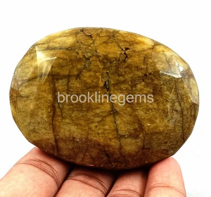Piedra preciosa suelta facetada corte ovalado berilo amarillo raro certificado natural de 1120 quilates 25S - Imagen 1 de 8