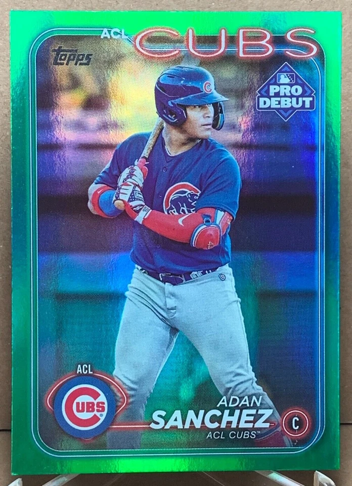Adan Sanchez 2024 Topps Chrome Pro Debut #PD-42 Green Foil 65/99 - Image 1 of 2