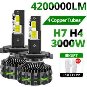 H1 H7 LED Car Headlight Bulb 3000W 6000K H4 Headlight Bulb 12V 24V H7 Canbus - Picture 1 of 8