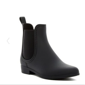 Botas de Lluvia Jeffrey Campbell Havana Last Chelsea Impermeables al Tobillo Negras Talla 8 - Imagen 1 de 8