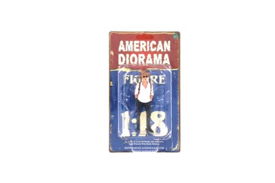 Figura III American Diorama 1:18 4" Man Guy de Partygoers gris blanco Foto 1 de 2