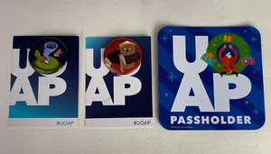 Universal Studios Passholder UOAP Mummy Imhotep Coffee $ Twister Button + Magnet - Picture 1 of 6