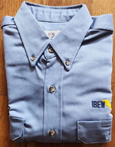 Tyndale Men's Long Sleeve FR Button Down Work Shirt, K176T (L) - Picture 1 of 4