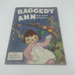 Raggedy Ann Helps Grandpa Hoppergrass Vintage Childrens Book 1946 - Picture 1 of 5