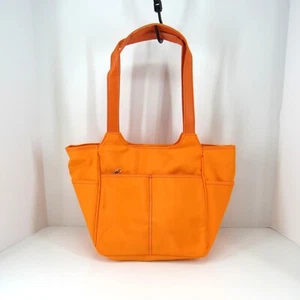 Handbag Unbranded Neon Orange Shoulder Bag Lots of Pockets and Accessories - Picture 1 of 7