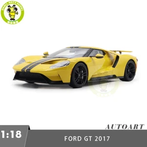 1/18 Autoart 72944 FORD GT 2017 Triple Yellow / Black Stripes Model Car - Picture 1 of 16