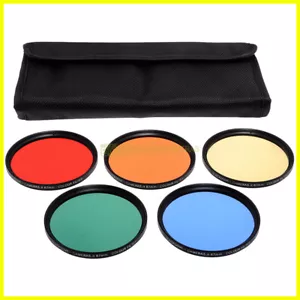 67mm Kit 5 Colored Filters Blackdove-Cameras. Red Orange Yellow Green Blue. - Picture 1 of 1