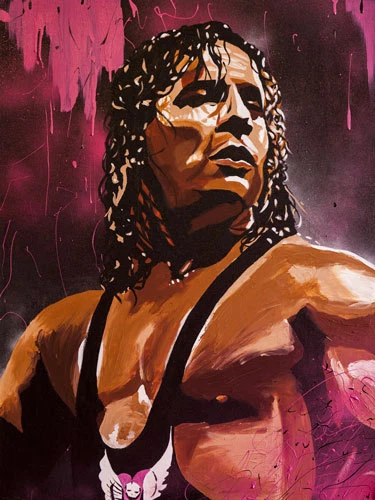 Impresión de Bret Hart 18 x 24, póster WWE WWF Hitman WCW estampida foto lucha libre Foto 1 de 1